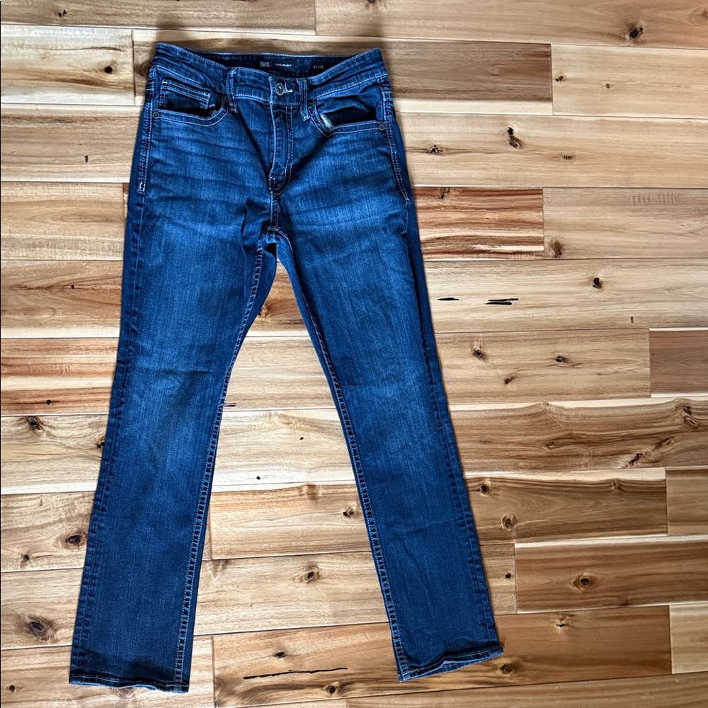 BKE Jake Straight Men’s Jeans in Dark Blue Wash